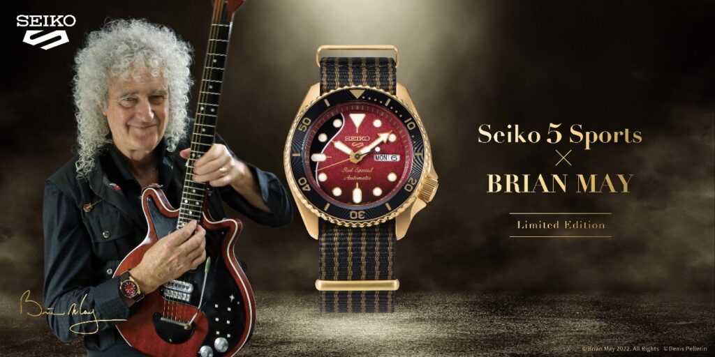 Seiko 5 Sports introduceert een tweede Limited Edition model in samenwerking met Brian May